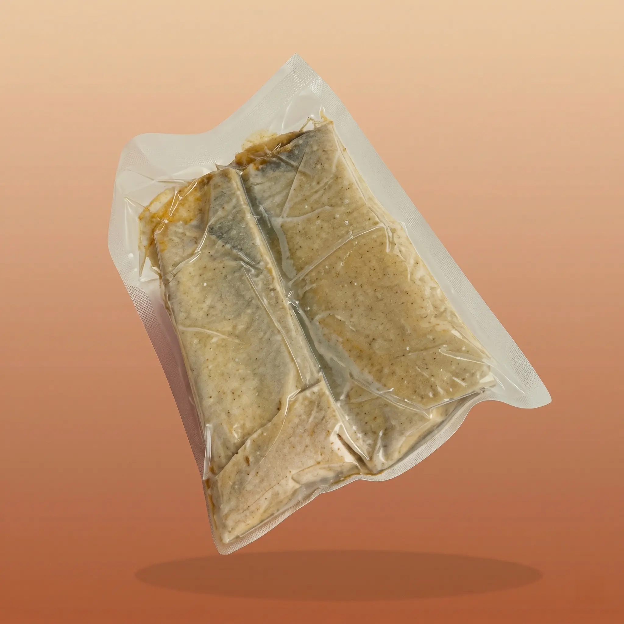 Canelones de acelga empacados al vacío